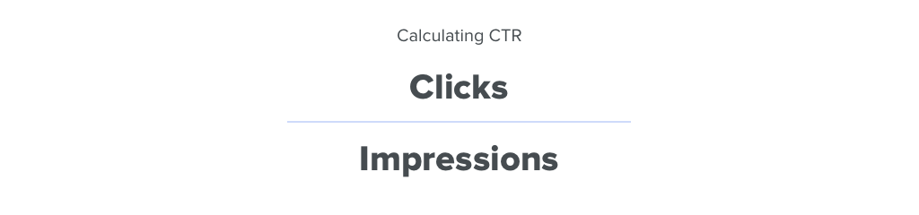 impression vs click ratio