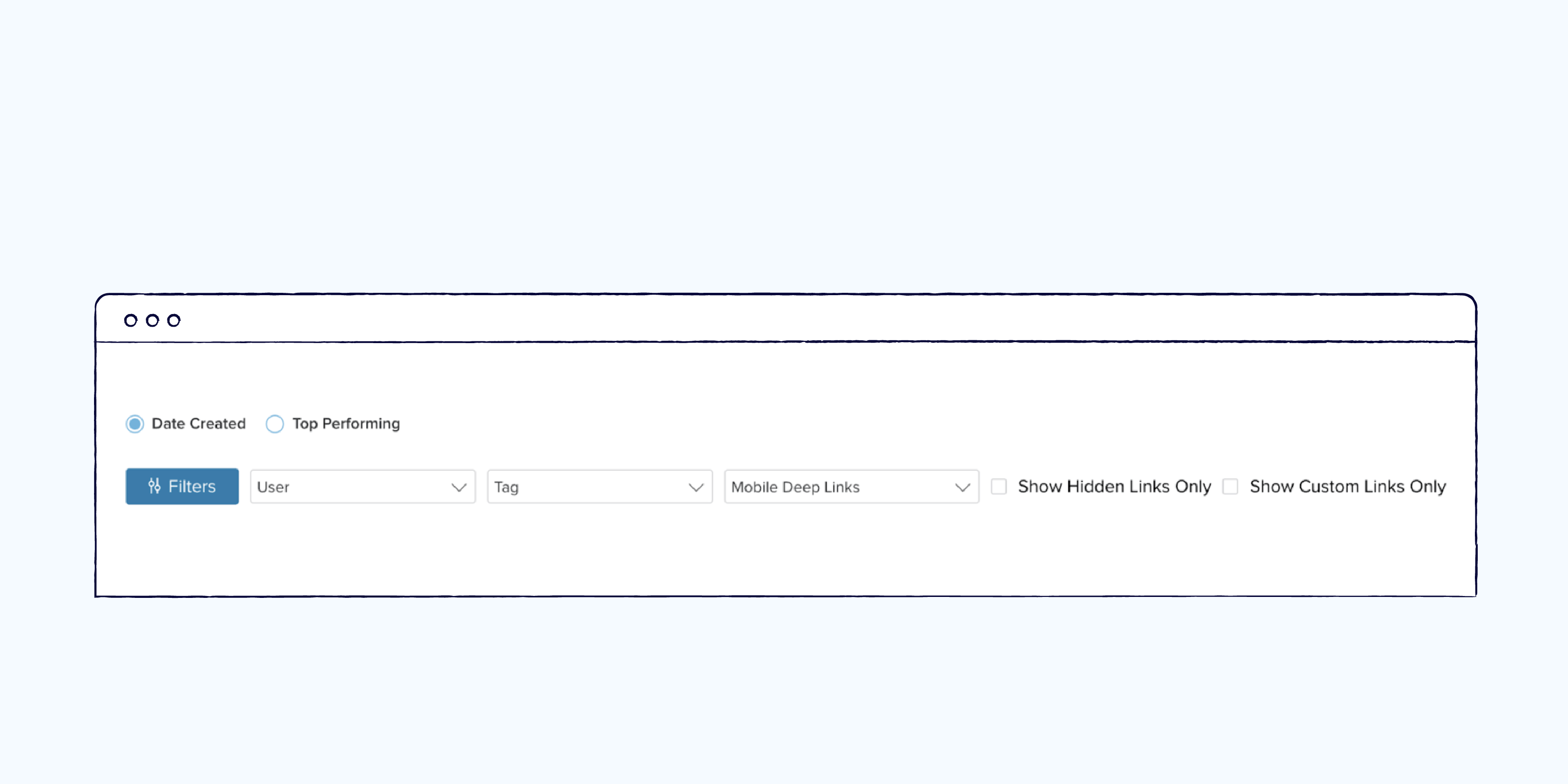 New accessible filtering interface