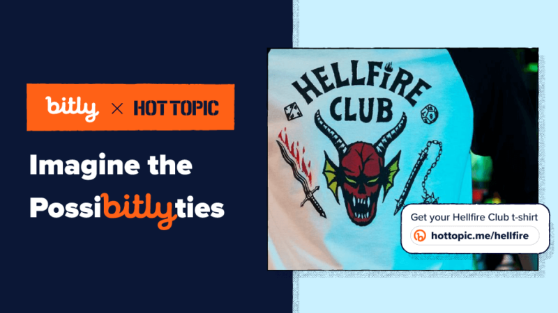A t-shirt with the words Hellfire Club on it next to the Imagine the Possibitlyties slogan.